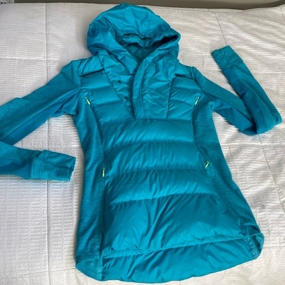 lululemon athletica Teal Hooded Sweater